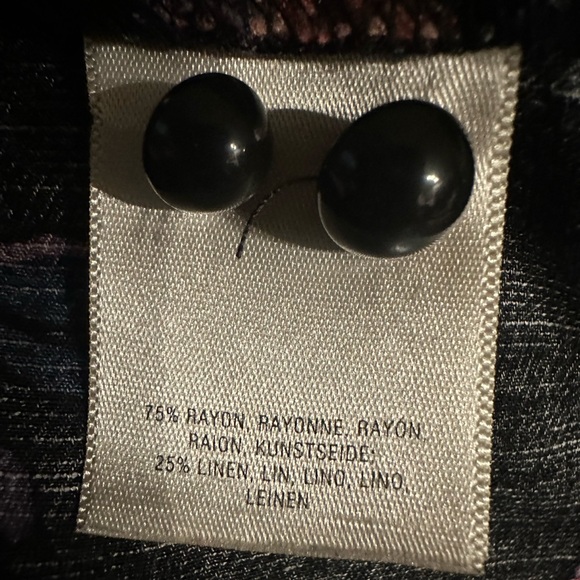 Maeve black floral longsleeve tops size L - Picture 7 of 10